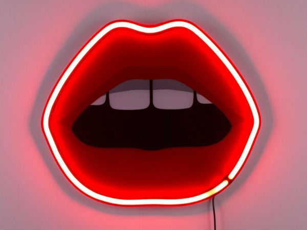 Seletti Neon lamppu Mouth