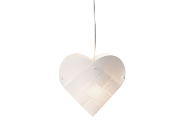 Le Klint Heart Riippuvalaisin, small valkoinen